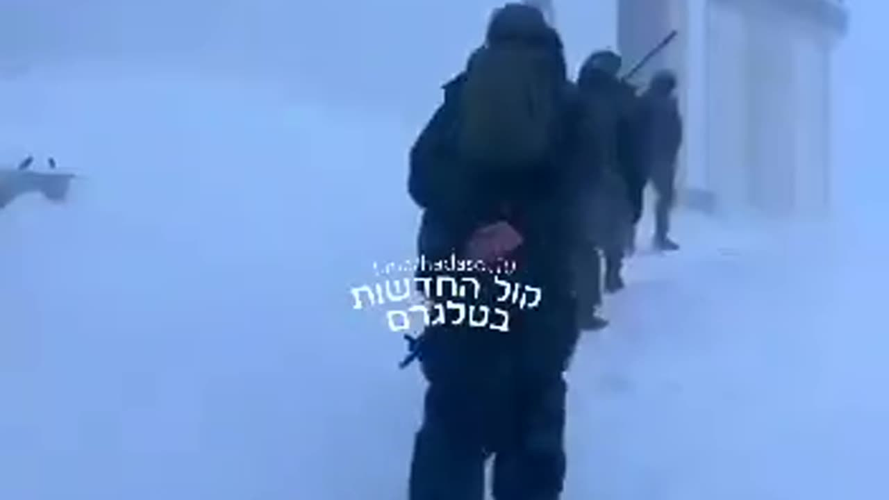 Now this looks fun! IDF soldiers walk through Mount Hermon to get to Mordor.