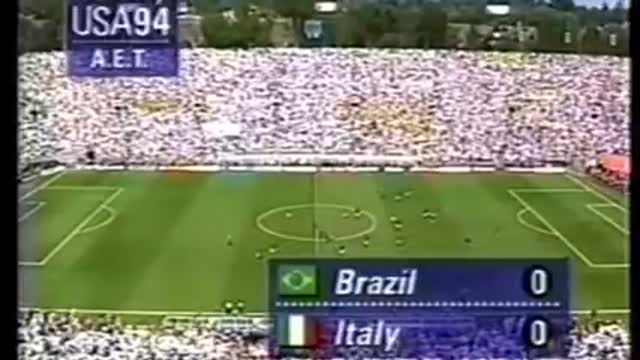 World Cup 1994 Final penalty kicks - Brazil vs Italy