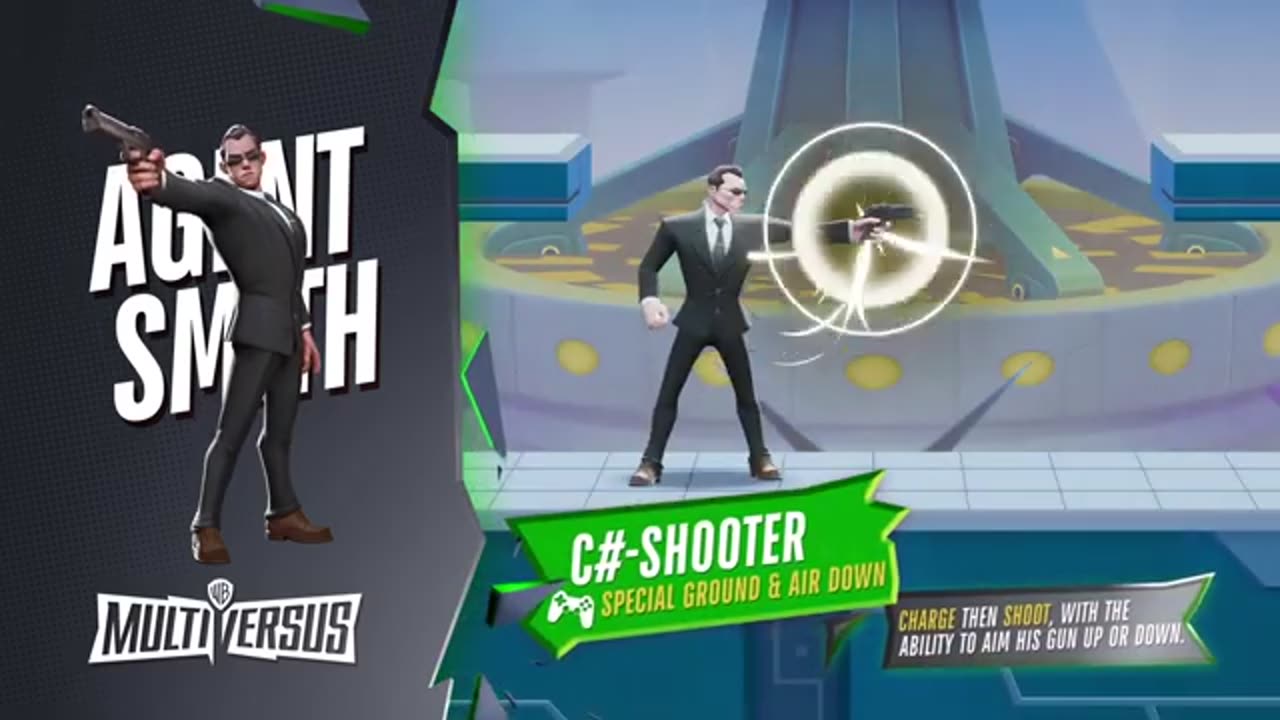 MultiVersus - Official Agent Smith: Fighter Move Sets Trailer