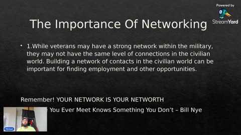 Networking In And Out The Military Is Something That Shouldn't Be Taken Lightly