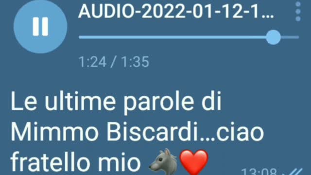 LA MORTE DI DOMENICO BISCARDI - ECCO UNO DEI SUOI AUDIO CHE CIRCOLA IN RETE. 😱😱😱