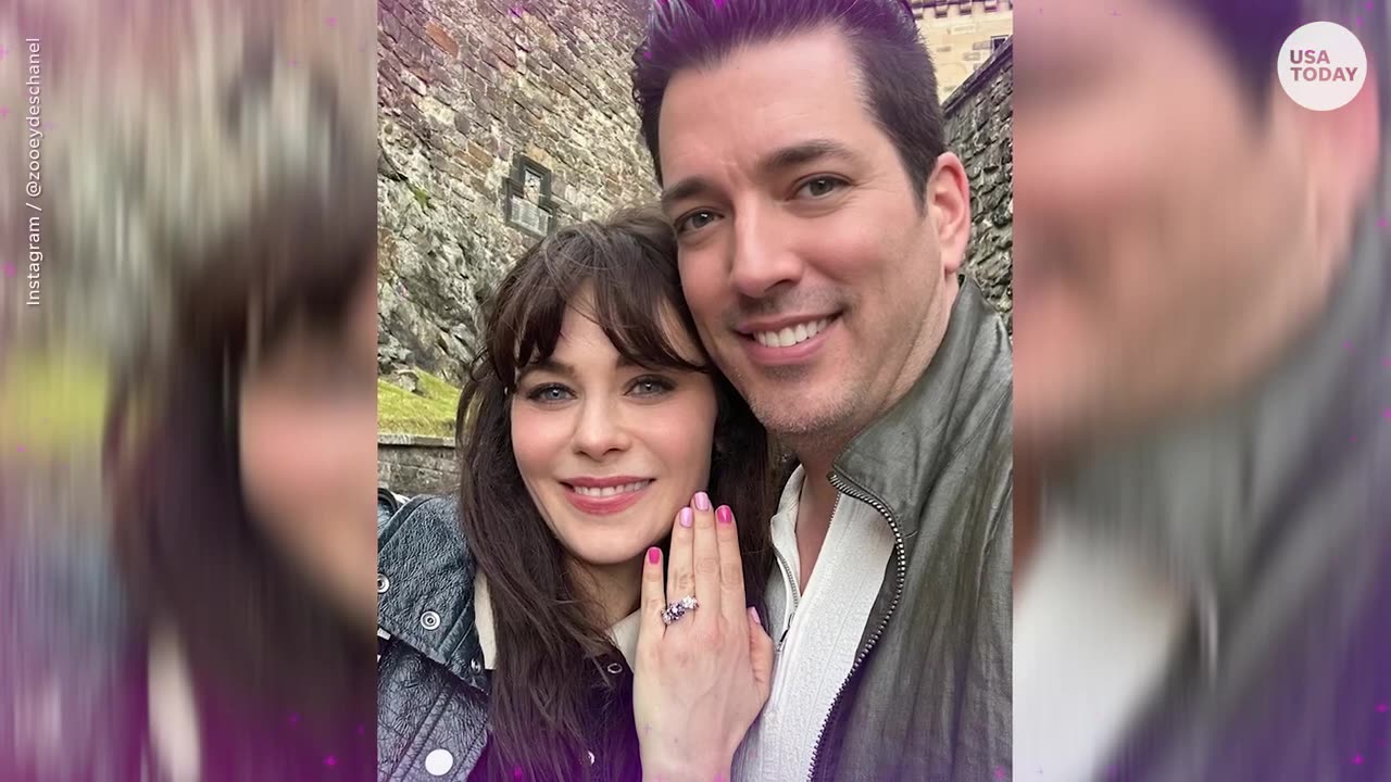 See Zooey Deschanel, Jonathan Scott's engagement announcement | ENTERTAIN THIS!