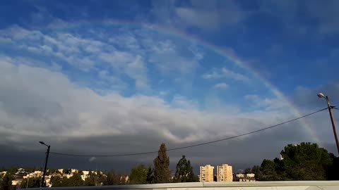 Rainbow in Jerusalem December 2021