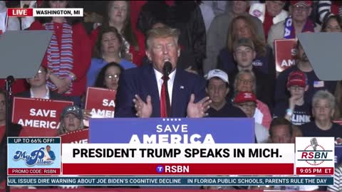 4/2/22 President Donald Trump Save America rally MI Would anybody here like to see me run?