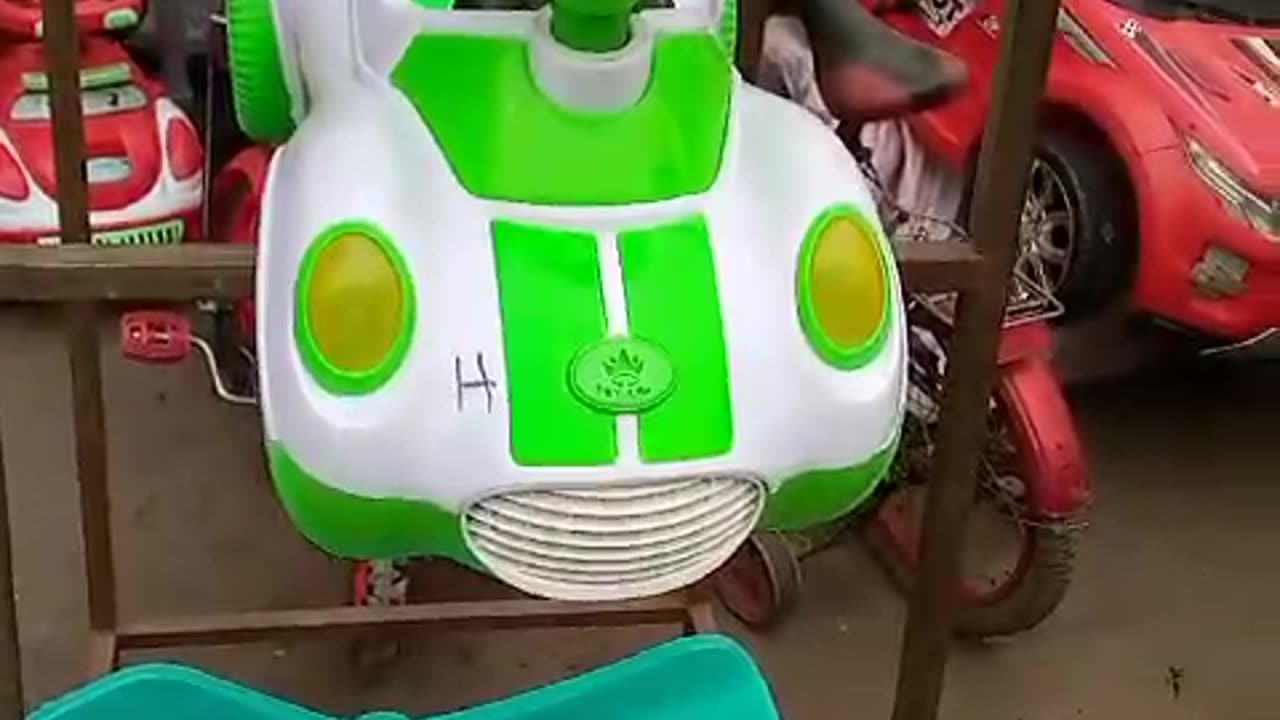 Adorable Green baby car