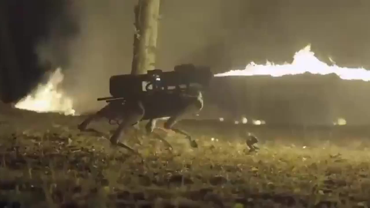 Flame throwing robot dog that can shoot fire up to 30ft goes on sale in US.