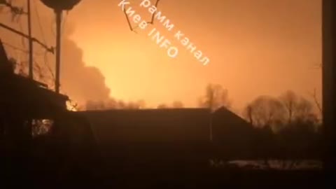 Russian army destroyed oil depot near Kalinovka south of Kiev