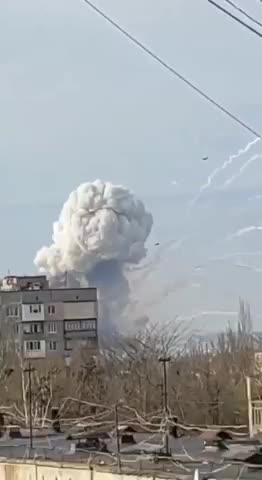 In Melitopol, an airfield is being shelled