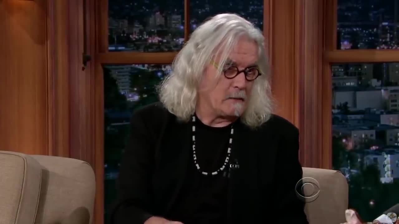 Two Scottish stand-up comedians enter a talk show in Billy Connolly.