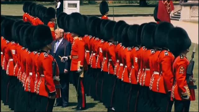 Trump “Messing ”Around With Queen's Guard