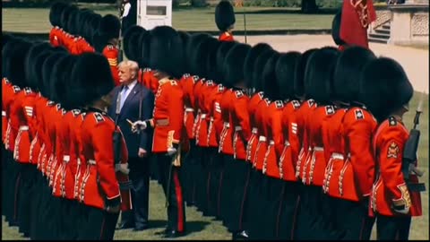 Trump “Messing ”Around With Queen's Guard