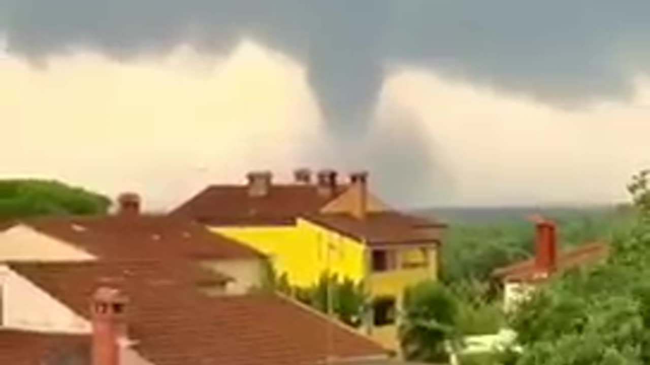 Tornado in Rovinj, Croatia, 28.08.2023