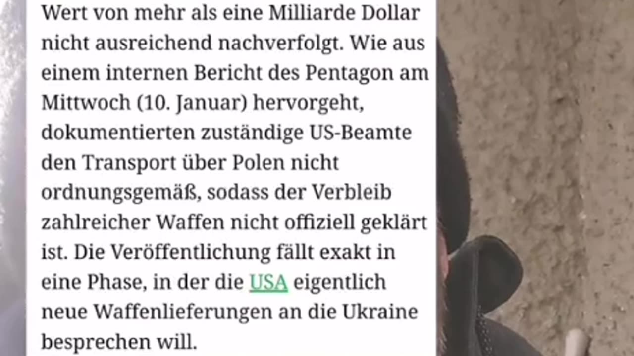 Raketen und Drohnen für die 🇺🇦Ukraine VERSCHOLLEN PENTAGON...