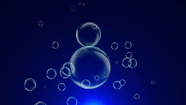 Particle Bubble Wedding Stage Background 4k
