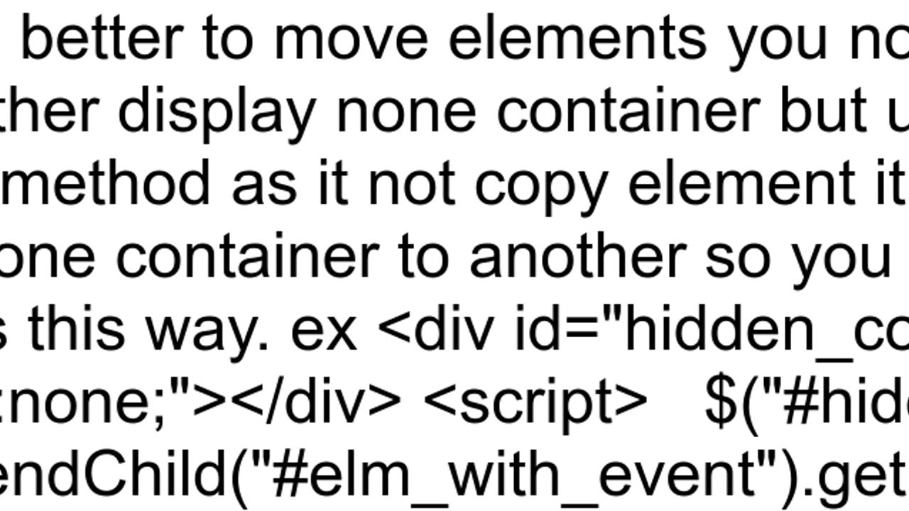 Are event listeners in jQuery removed automatically when you remove the element using html