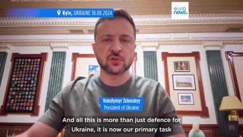 Zelenskyy says aim of Kursk incursion to create buffer zone to prevent further Russian attacks