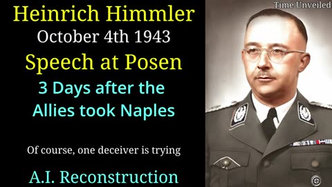 3 Hours Of Heinrich Himmler In English 1943