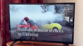 Media reporting missile strikes in Kyev