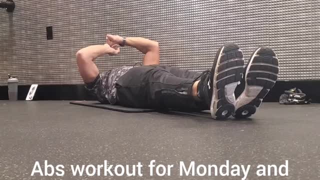 Monday and Friday Abs workout