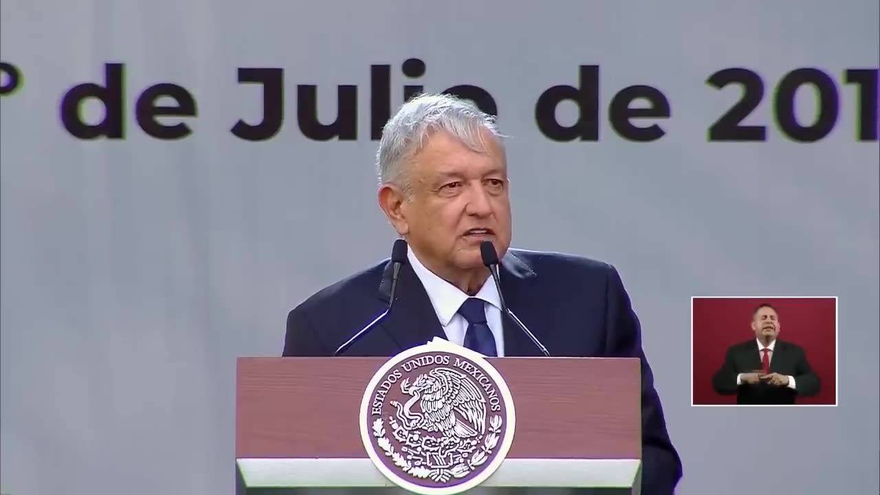 Informe de actividades a un año del triunfo electoral, desde el Zócalo de la Ciudad de México