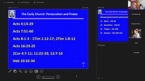 Sunday December 22, 2024 Life of the Messiah 157: Persecution in the early church