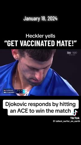 Djokovic shuts vaxx pusher down 🤣🤣😂👍