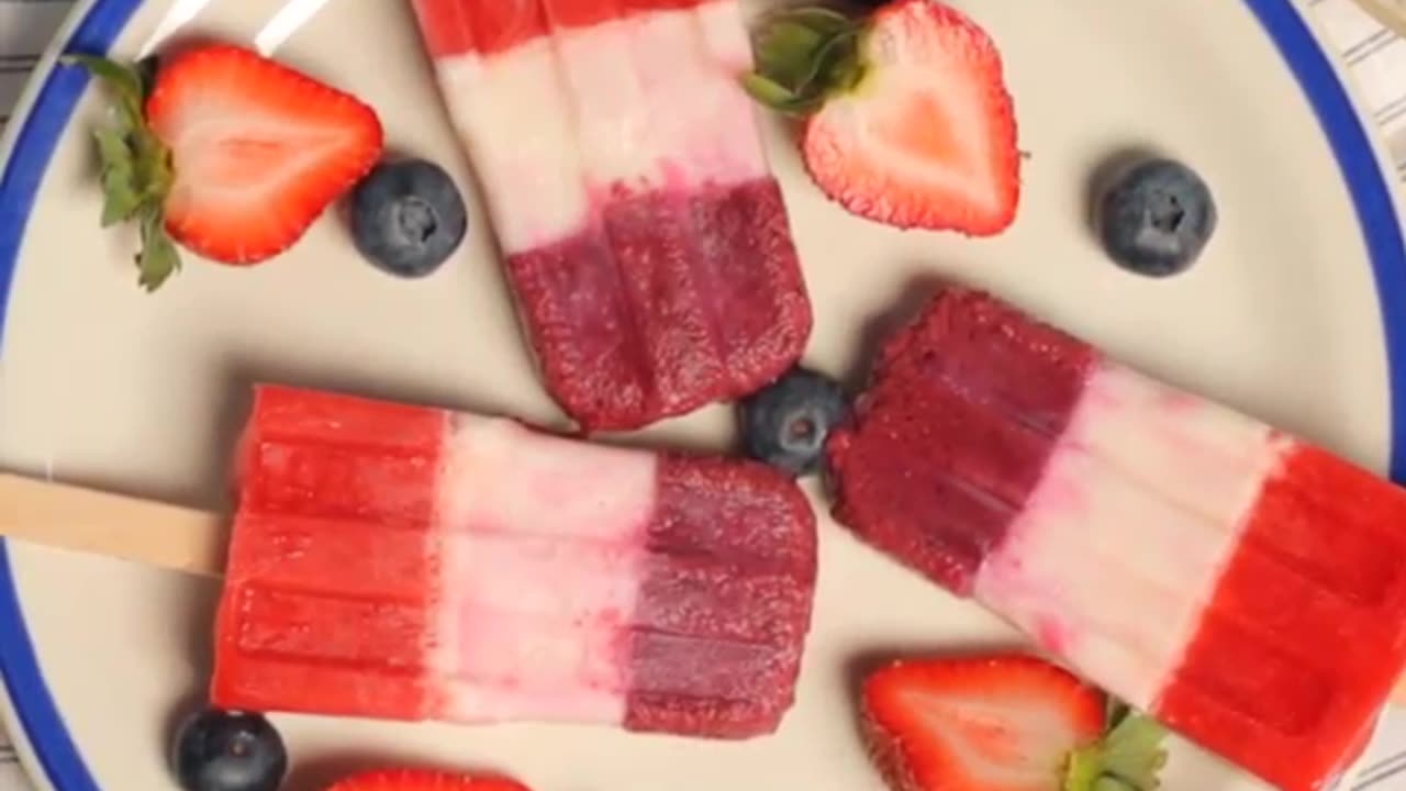 Fourth of July Popsicles