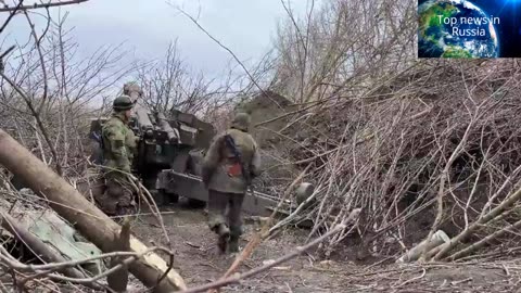 Russia. D-20 of the 1st Brigade continuously beating the Nazis in Avdeevsk direction