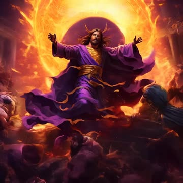 Jesus Christ Smashing The Devil