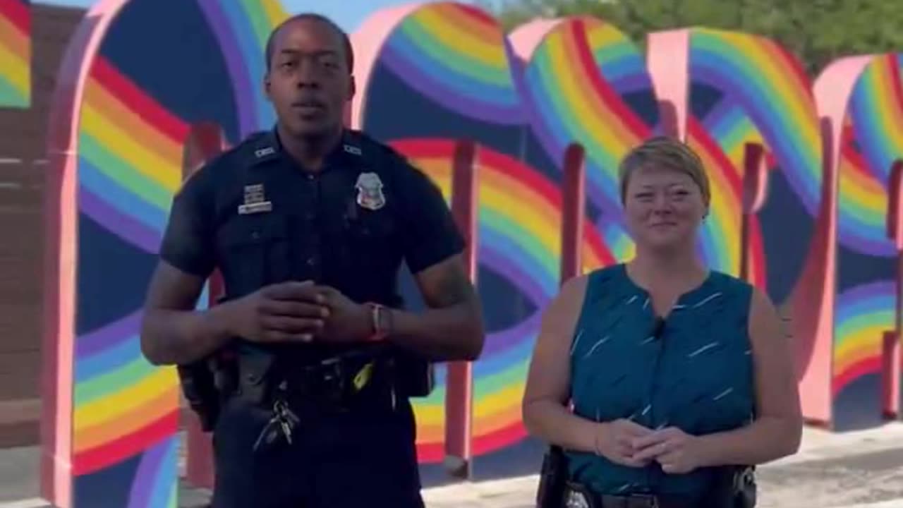 The Tampa Police Department announces gay police badges for pride month.