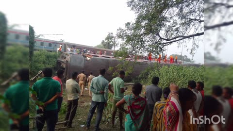 COROMONDAL express accident in Baleswar ((Bahanoga