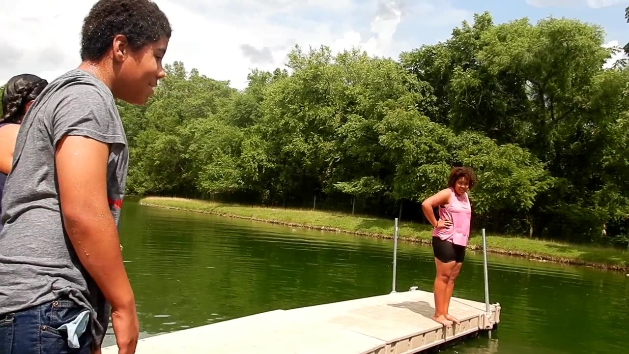 Diving In The Pond