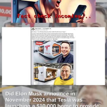 Fact Check: Elon Musk Did NOT Announce $10,000 'Tesla House' In November 2024
