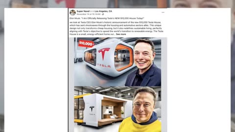 Fact Check: Elon Musk Did NOT Announce $10,000 'Tesla House' In November 2024