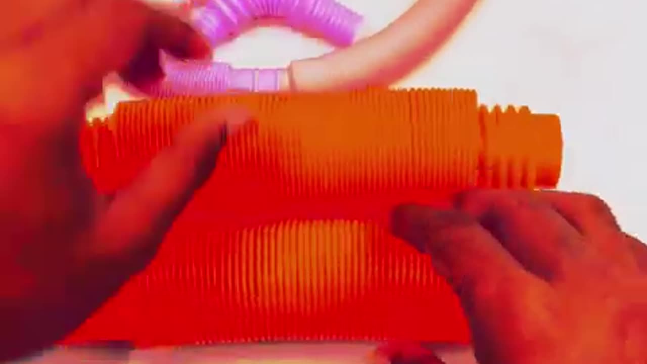 Crunchy sound of pop tube ASMR l DIY #asmr #satisfying #relaxing #creative #poptubesound #funny