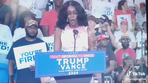 Makayla Montgomery's pro-Trump speech at his Atlanta rally