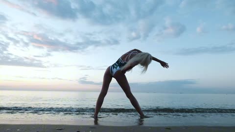 Sea Yoga: Connecting Mind, Body, and Ocean with a Young Girl"