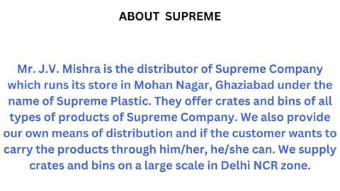 Supreme Plastic -Plastic Household Products and Plastic dustbin manufacturer