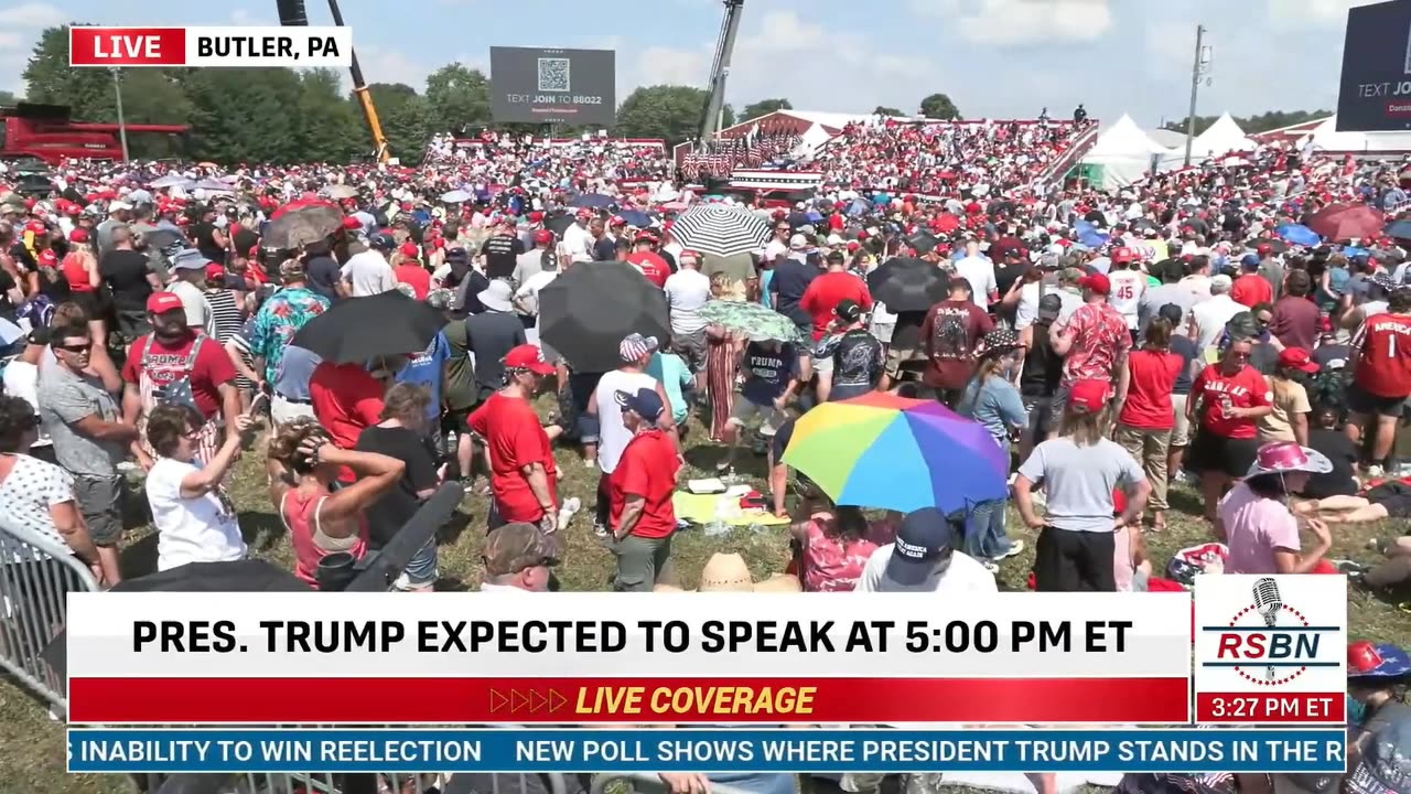 MAGA Rally in Butler, PA: Waiting for Preprogram Part 2