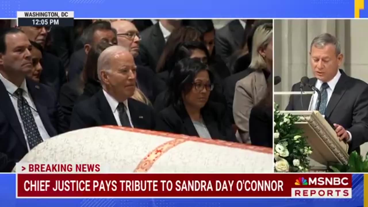 Joe Biden Gets BLASTED For How He Acted During The Eulogy Of Sandra Day O'Connor