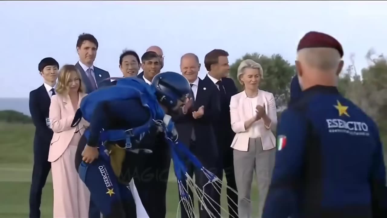 Ear Piece Guy- Joe Biden , the Sky Diver