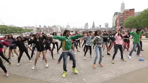 Bollywood flashmob at the iconic Southbank London