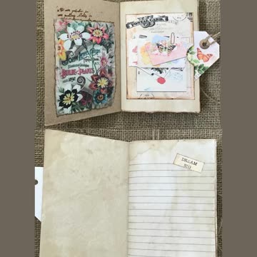 Handmade Vintage JUNK JOURNAL / MEMORY BOOK ❤️
