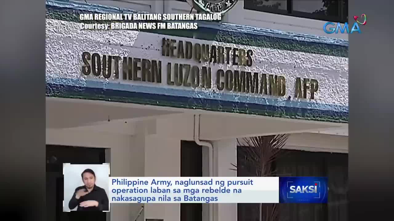 Philippine Army, naglunsad ng pursuit operation laban sa mga rebelde na nakasagupa nila... | Saksi