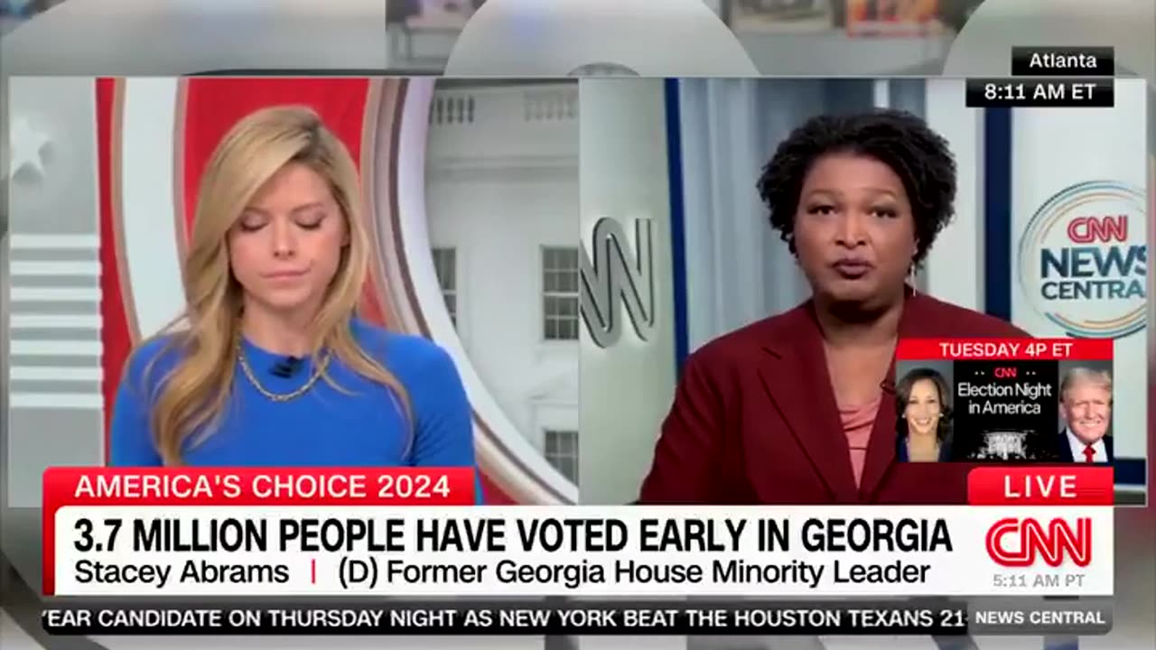 Stacey Abrams Doubles Down On 'Voter Suppression' In Georgia Despite Record Early Turnout