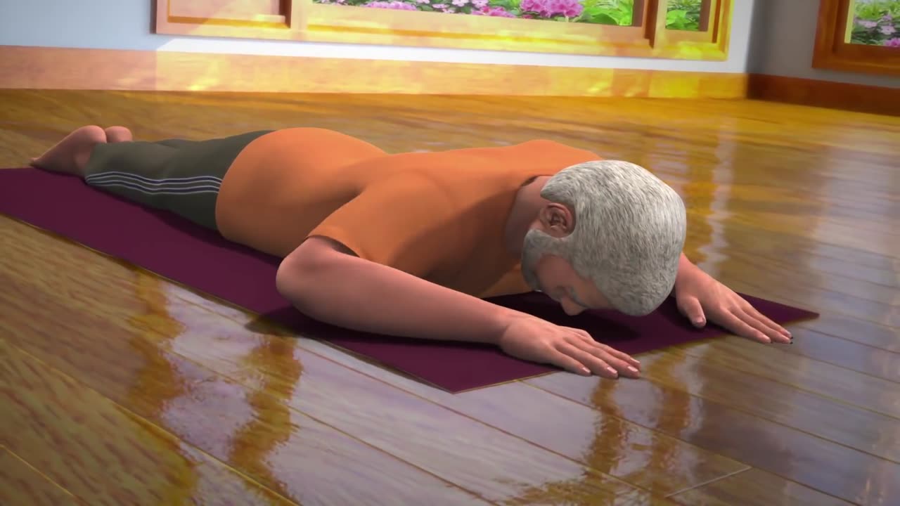 Yoga with Modi Bhujangasana English