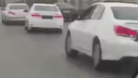 Impatient Driver Starts a Flash Mob