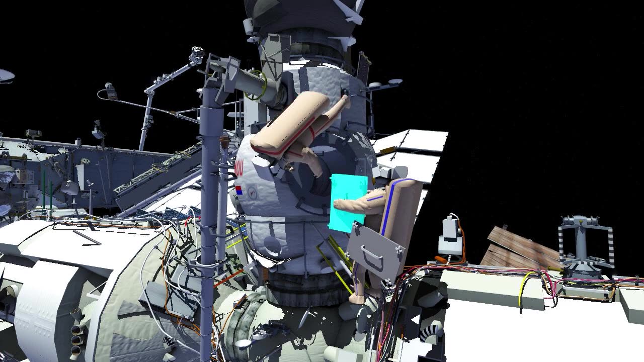 Russian space walk 60 Animation complete