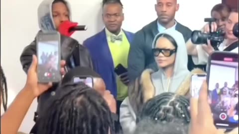 Rihanna and Asap Dancing at the boys and girls club of America