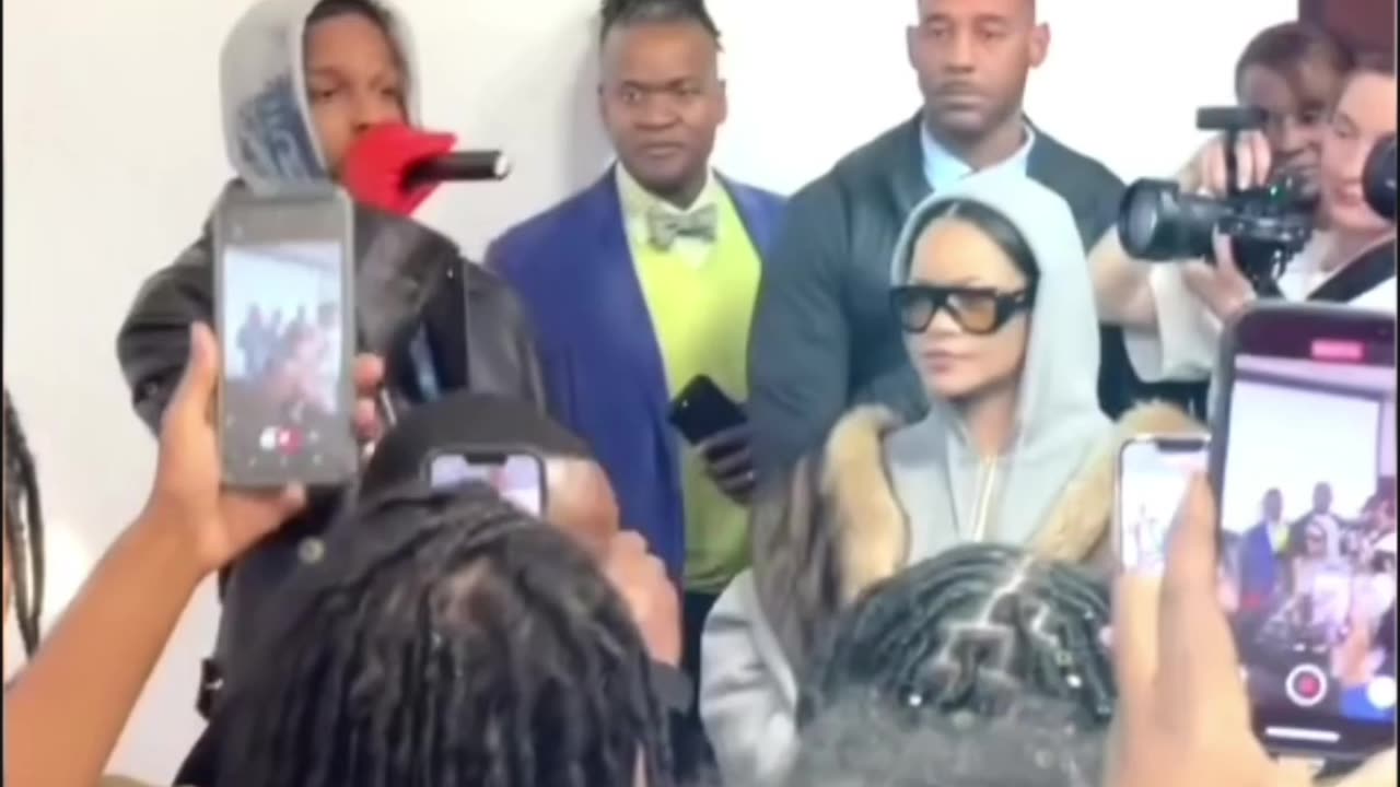 Rihanna and Asap Dancing at the boys and girls club of America